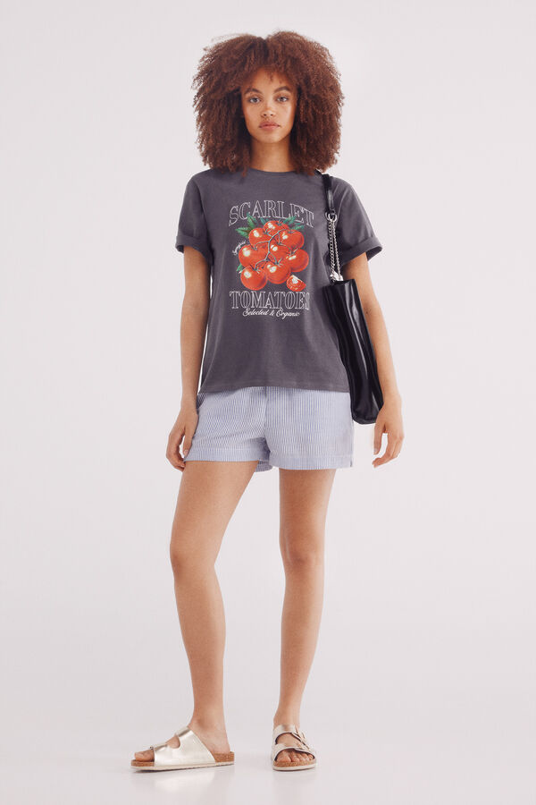 Springfield Camiseta "A Colheita" cinzento