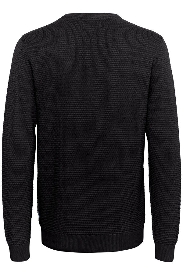 Blend Camisola de gola redonda preto