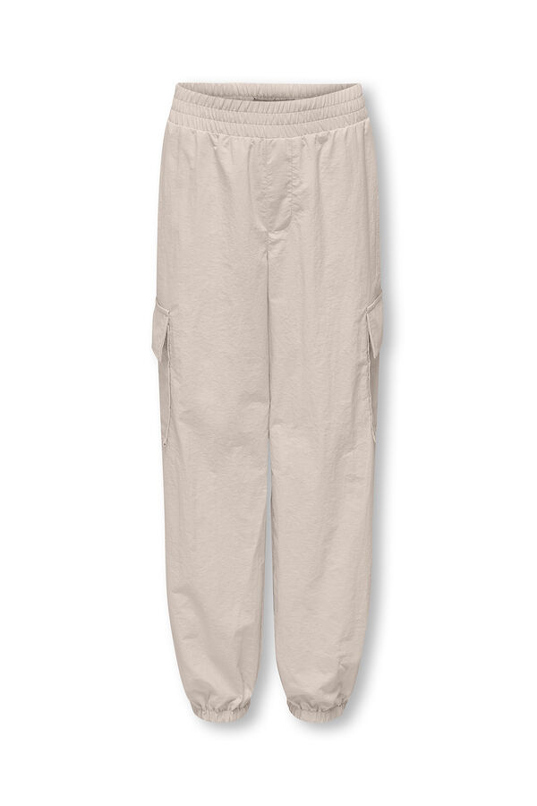 Only Girls Pantal&oacute;n parachute cargo ni&ntilde;a gris