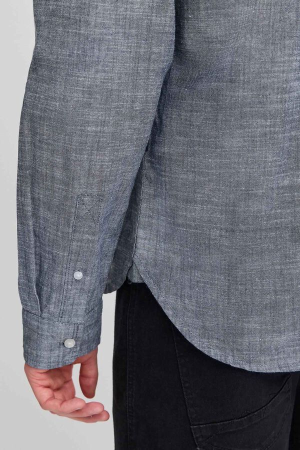 Blend Camisa Manga Larga BHALEX azul