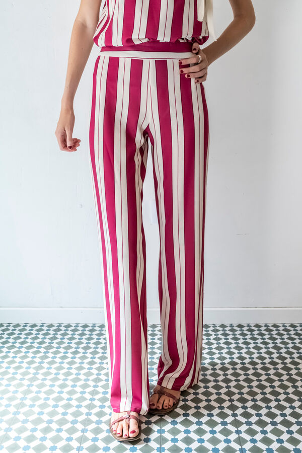 Cul Sac Cal&ccedil;a palazzo el&aacute;stica branco