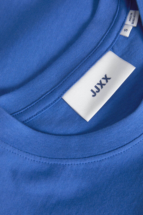 Jack & Jones Camiseta crop b&aacute;sica azul