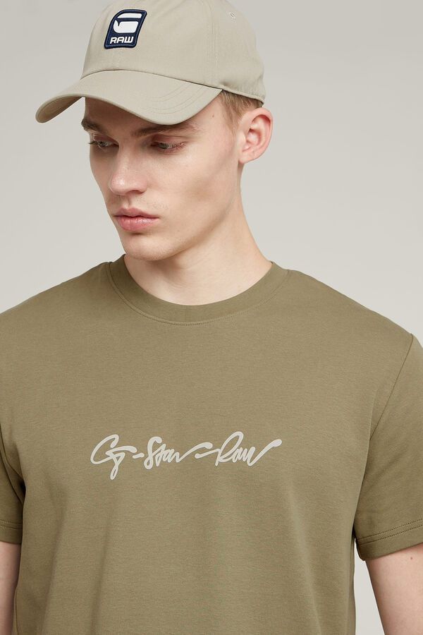 G-STAR Camiseta de manga corta y logo G-Star verde