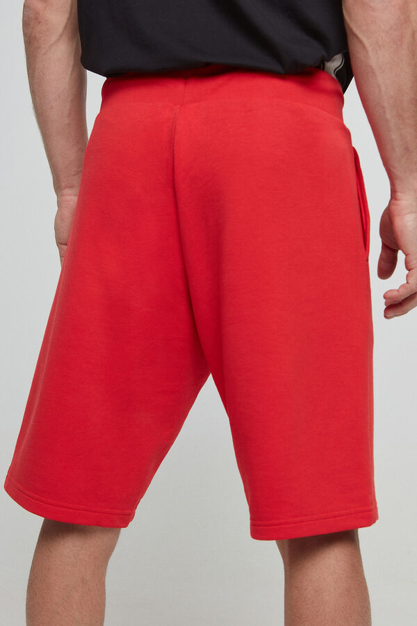 Springfield Bermudas de algodão e cintura com logo vermelho