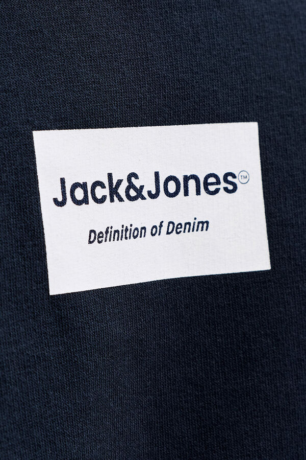 Jack & Jones Sweatshirt gola redonda em felpa azul