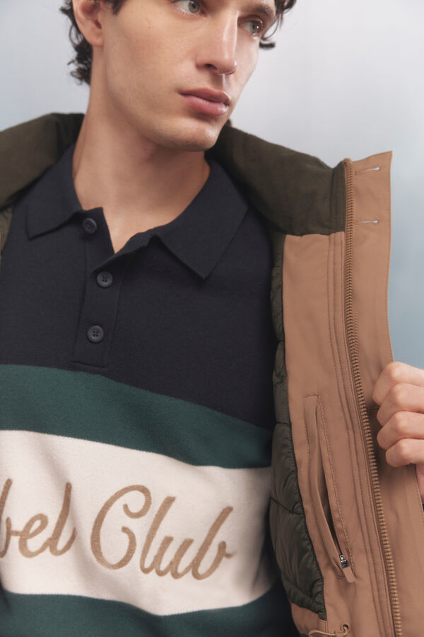 Springfield Chaqueta acolchada térmica beige