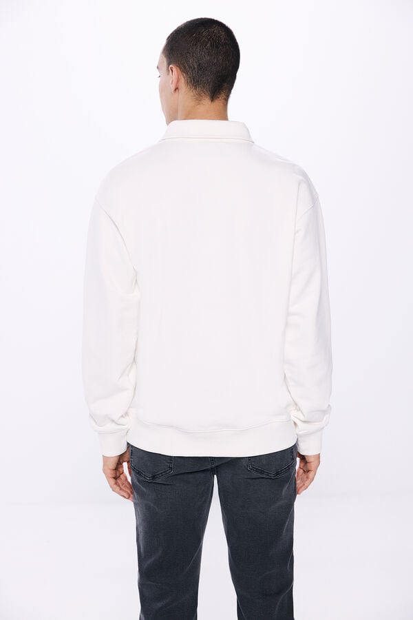 Springfield Sudadera polo blanco