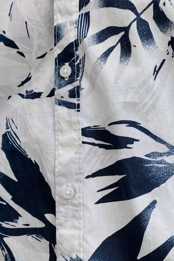 Jack & Jones Camisa regular fit estampada blanco