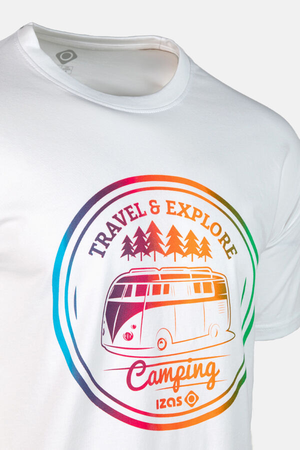 Izas T-shirt cl&aacute;ssica manga curta BATRES M branco