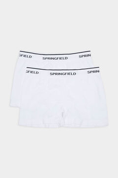 Springfield Pack 2 boxers básicos sin costuras blanco