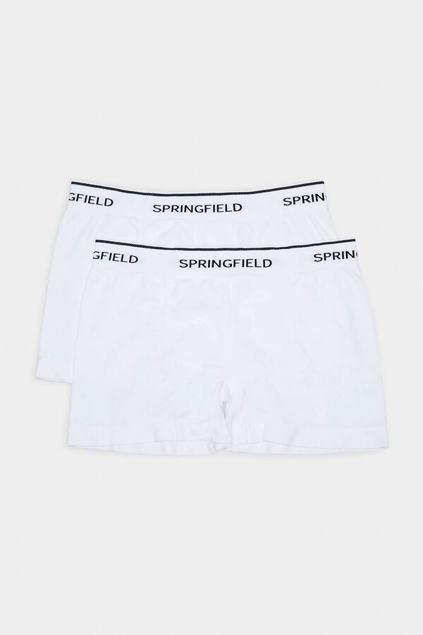 Springfield Pack 2 boxers básicos sem costuras branco