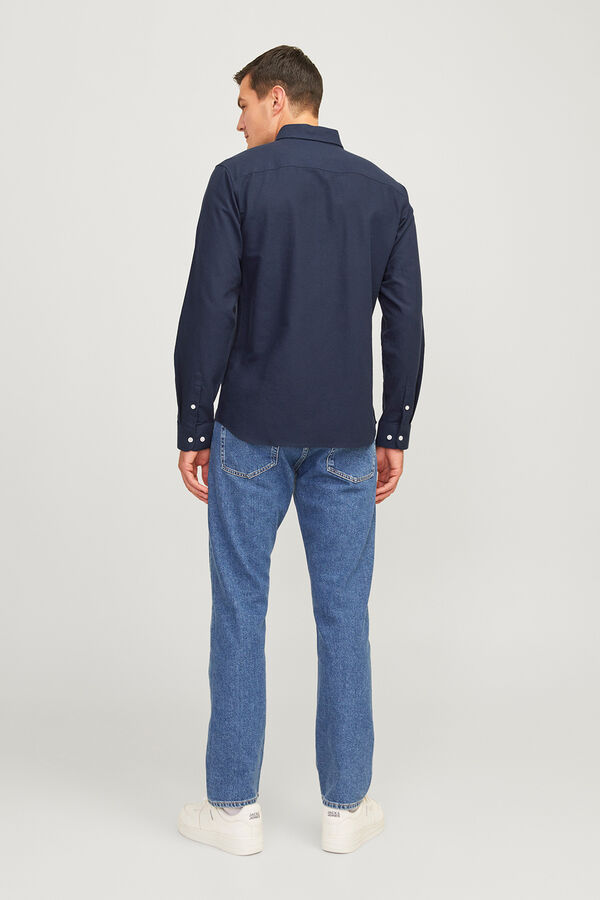 JJ REBEL Camisa formal manga larga azul