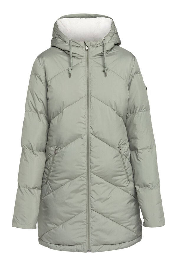 Roxy Casaco capuz com capuz feminina Better Weather bege