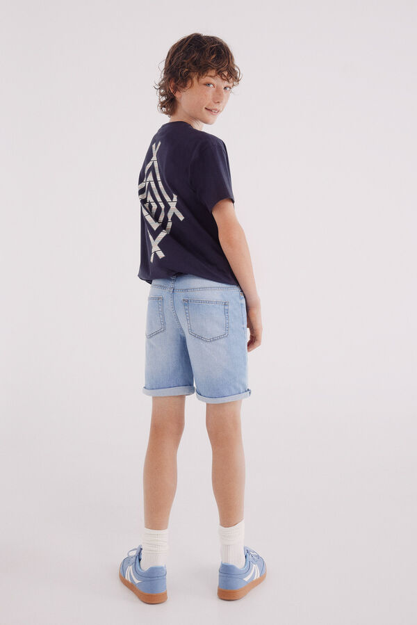 Springfield Kids Bermudas denim rapaz azul
