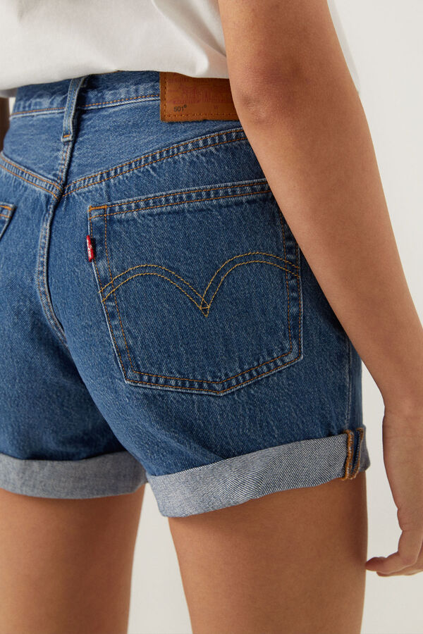 Springfield Calções jeans 501® azul aço