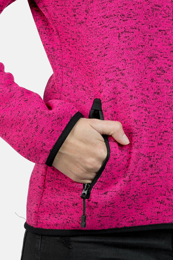 Izas Jaqueta Polar Tricotada rosa