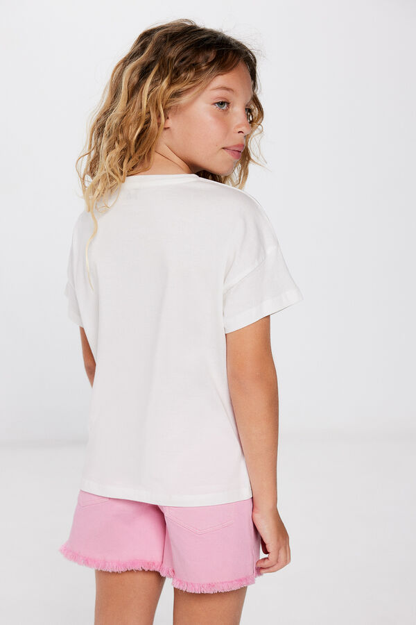 Springfield Kids Camiseta Barbie ni&ntilde;a kaki