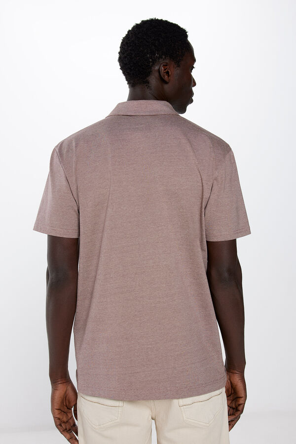 Springfield Polo rayas regular fit burdeos