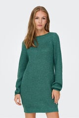 JDY Vestido corto punto gris