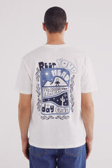 Springfield Camiseta descanse sua mente bege