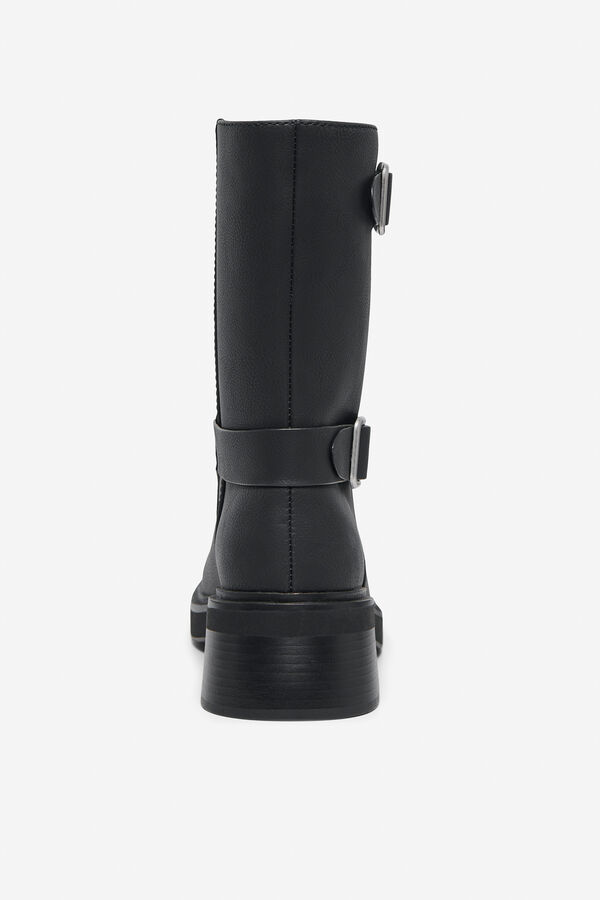 Only Bota biker plana negro