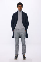 Springfield Cal&ccedil;a cargo slim fit melange conforto cinzento