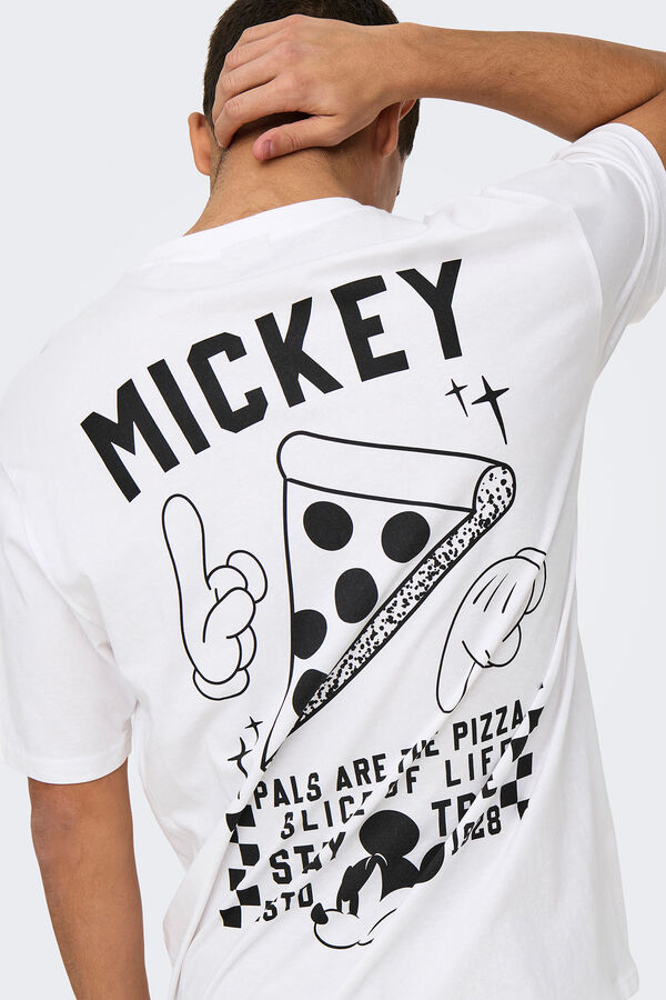 Only & Sons T-shirt Mickey Mouse branco
