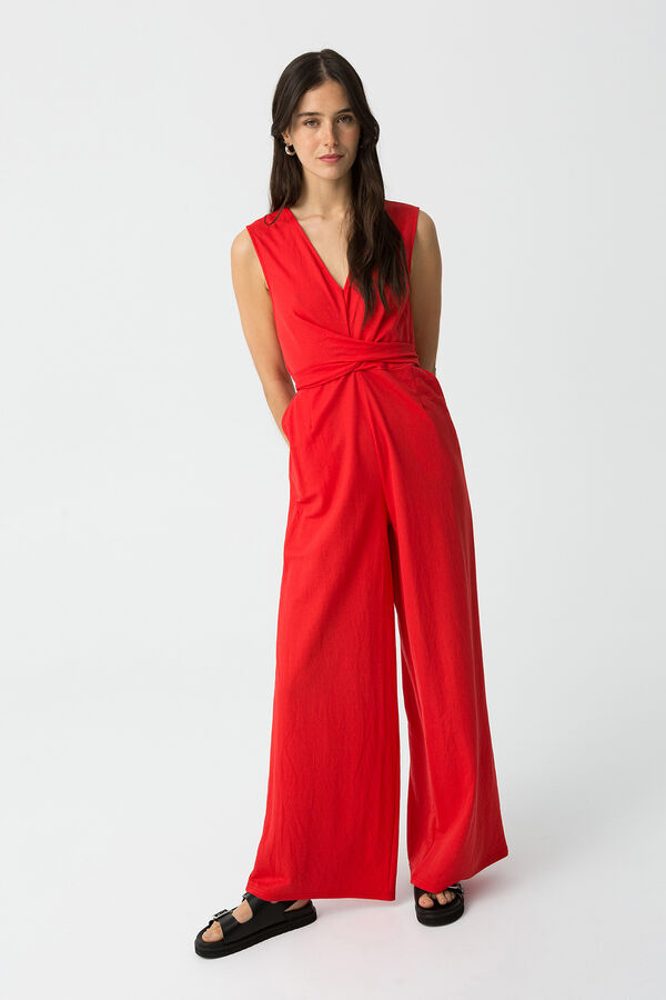 Tiffosi Mono largo con detalle cruzado rojo