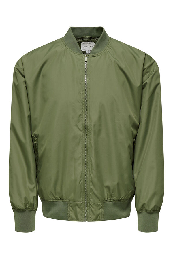 Only & Sons Herrenjacke im Bomberjacke. verde