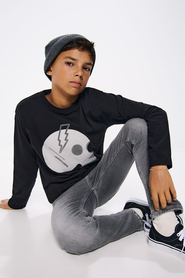 Springfield Kids Camiseta calavera ni&ntilde;o negro