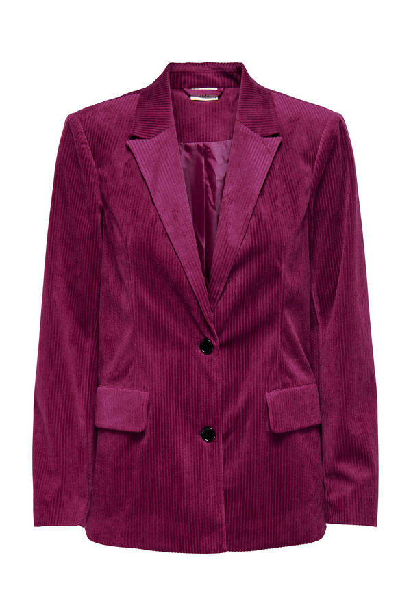 Springfield Blazer clásico de pana morado