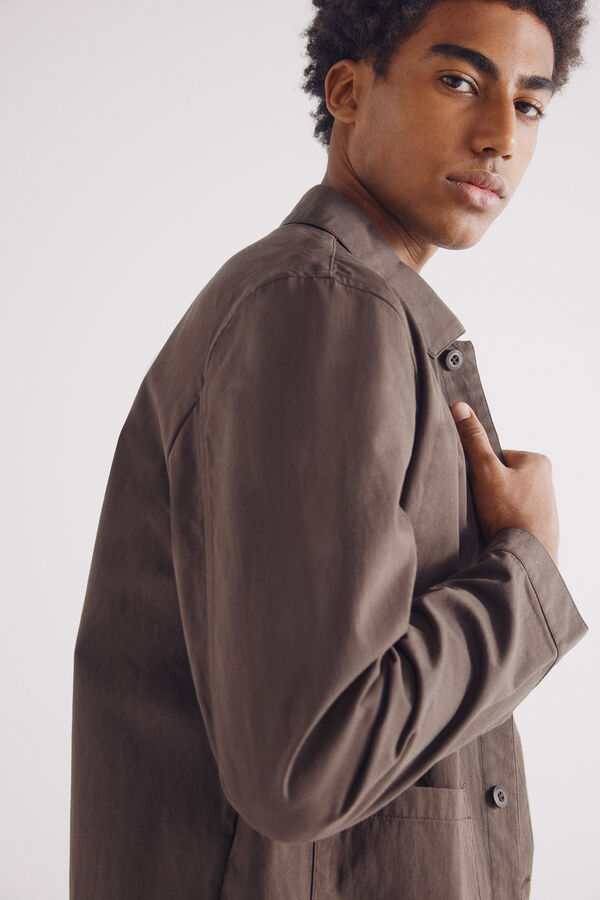 Springfield Camiseta texturizada cru