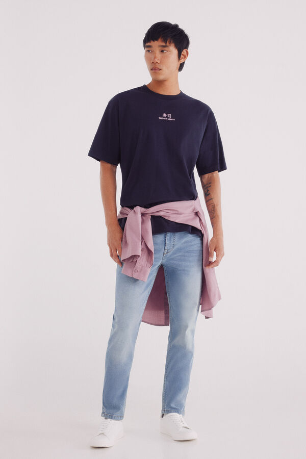 Springfield Camiseta "pegue ou deixe" azul