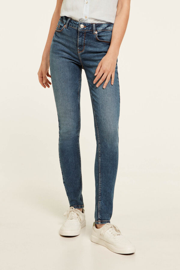 Springfield Jeans Slim Lavado Sostenible azul medio