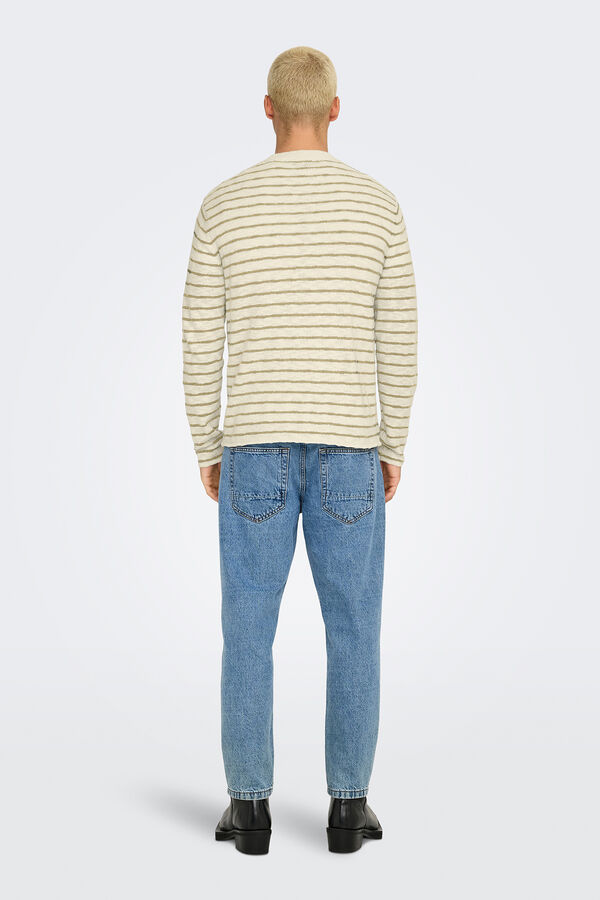 Only & Sons Jersey de hombre de punto regular fit. nude