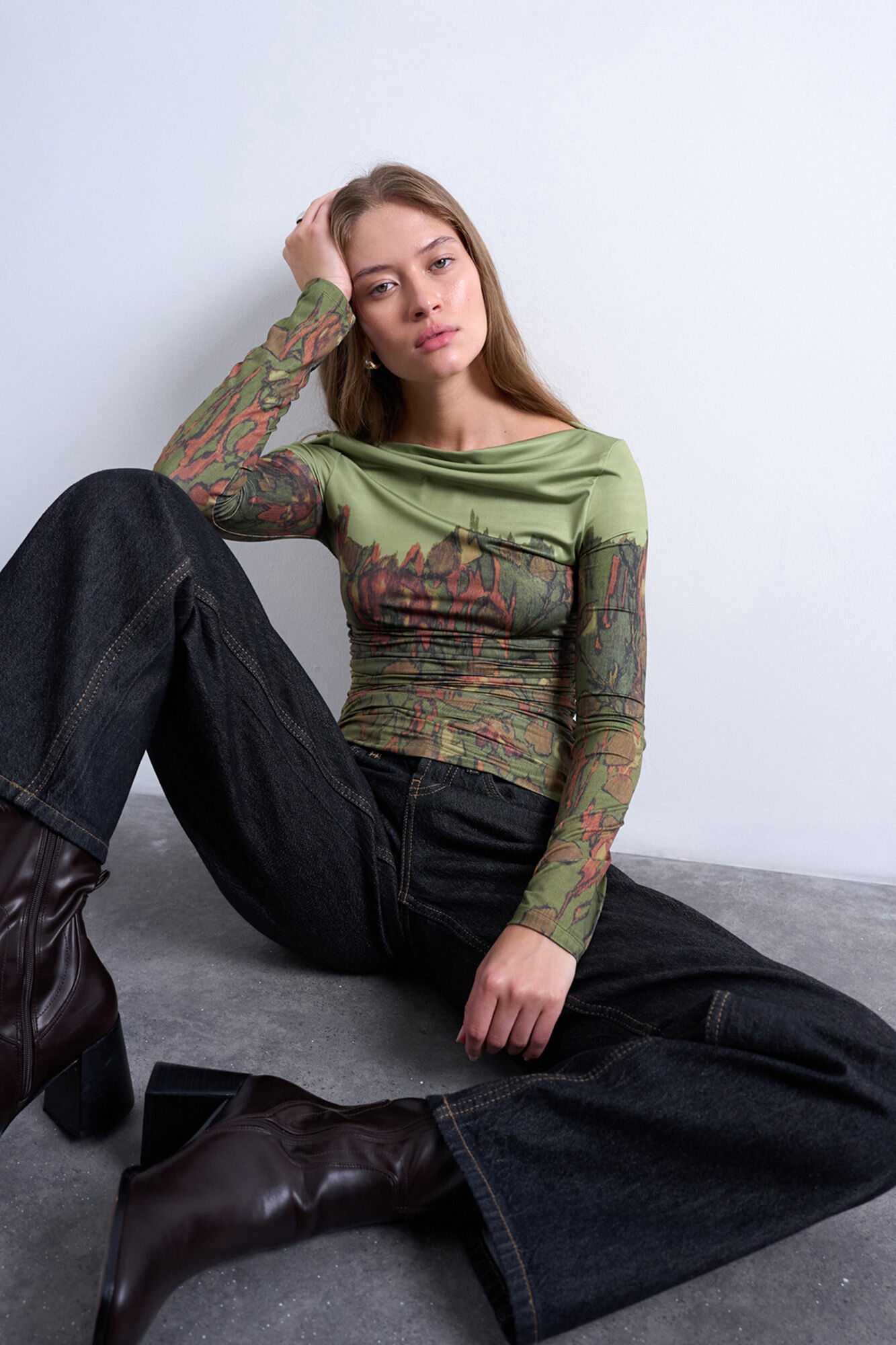 Topshop Top estruturado sem mangas