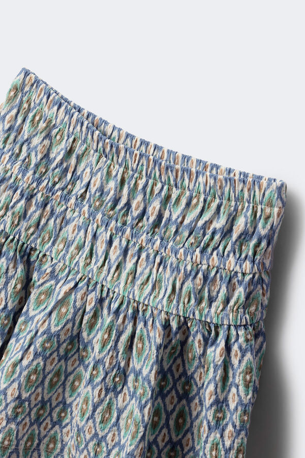 Springfield Kids saia de babados de menina branco