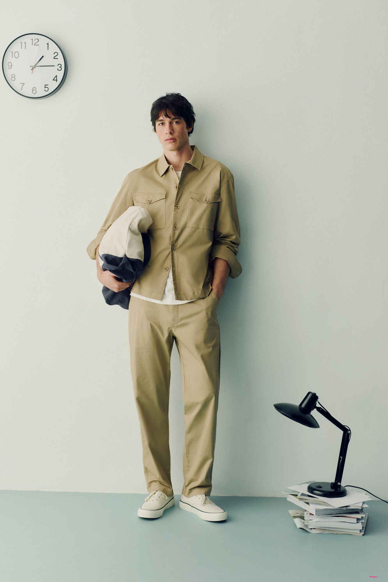 Springfield Sobrecamisa leve com bolsos overshirt fit