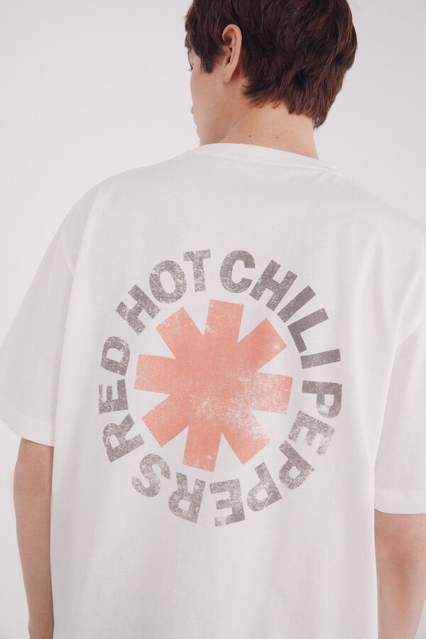 Springfield Camiseta Red Hot Chili Peppers bege