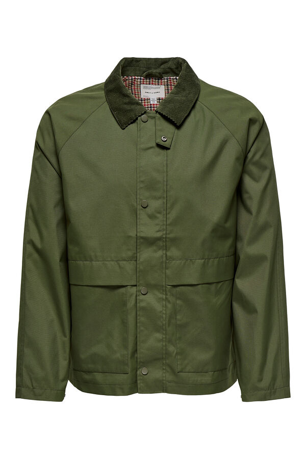 Only & Sons Chaqueta de hombre regular fit. verde