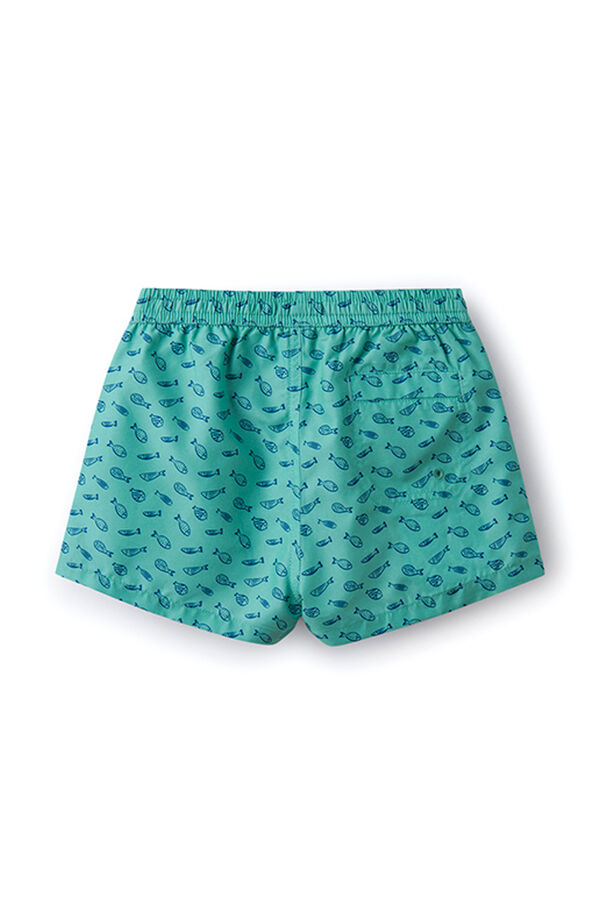 Springfield Kids Ba&ntilde;ador estampado peces ni&ntilde;o verde