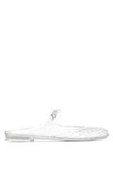 XTI Bailarina goma destalonada rejilla blanco