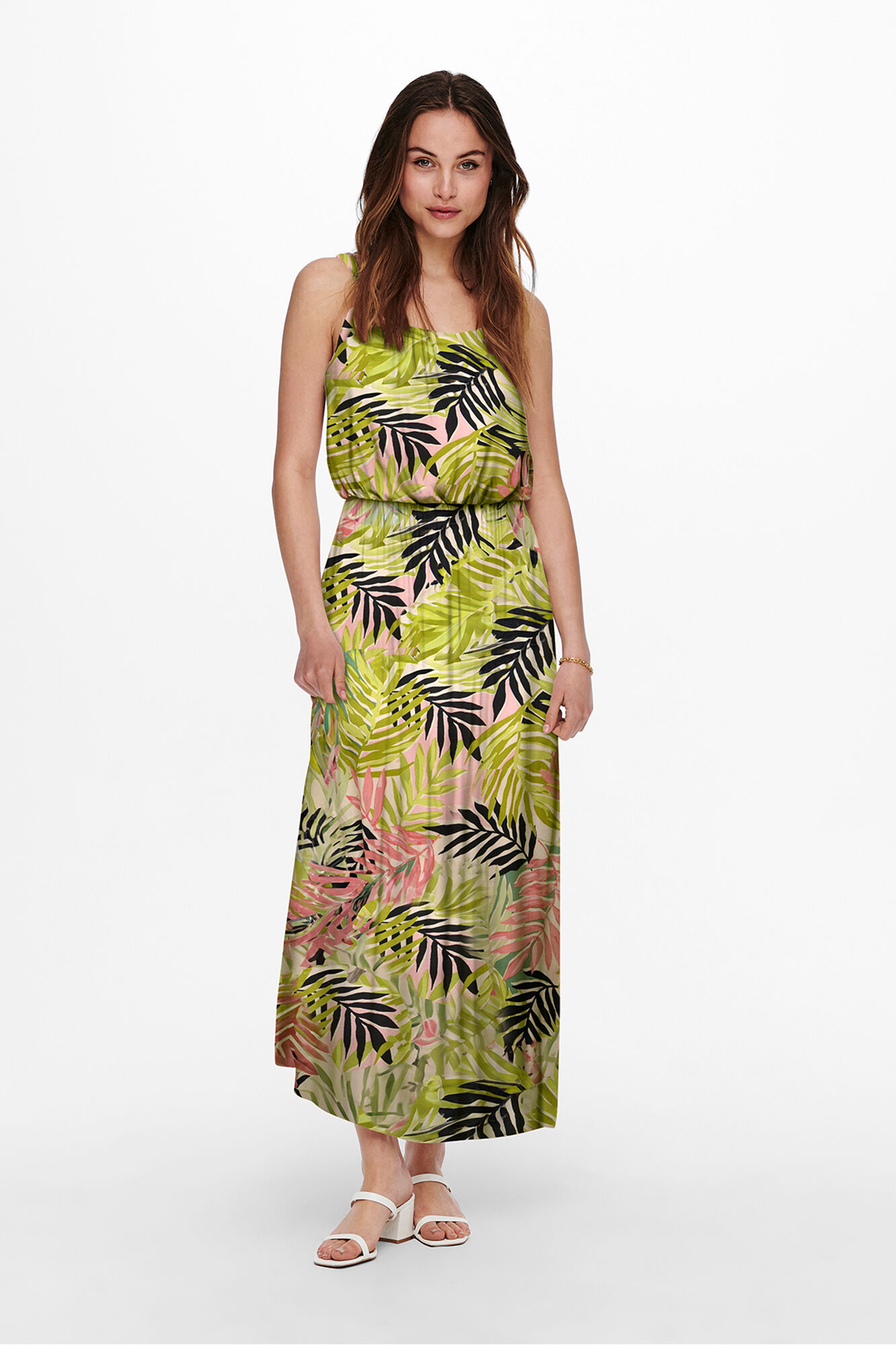 Only Vestido comprido com al&ccedil;as