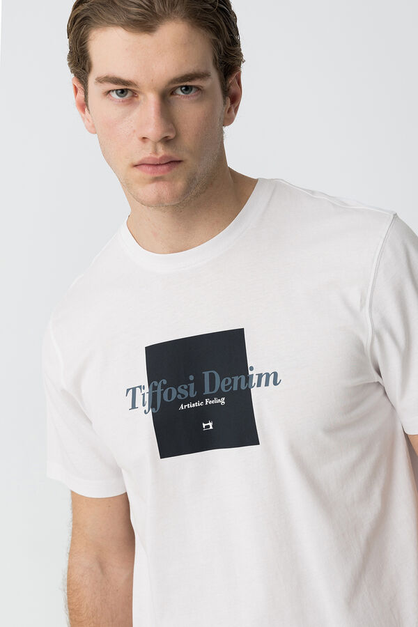 Tiffosi T-shirt estampada  branco
