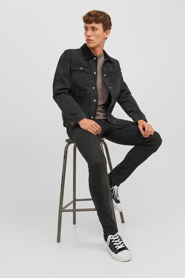 Jack & Jones Jeans Glenn slim fit preto