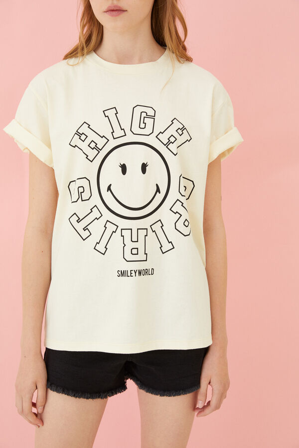 Springfield T-shirt High Spirits x Smiley® cara sorridente cor