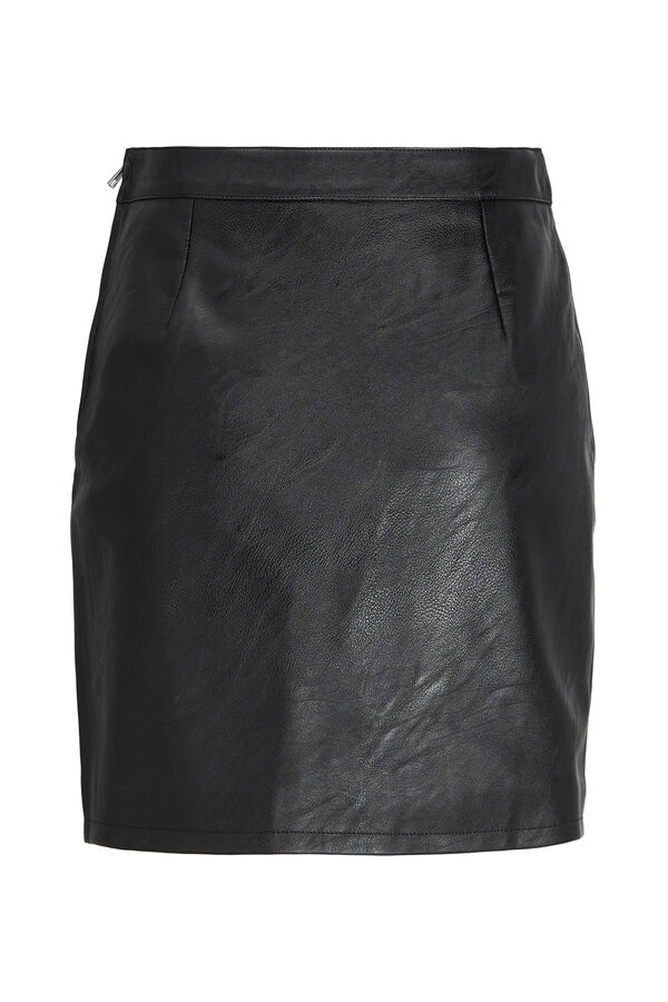 Jack & Jones Saia efeito pele preto