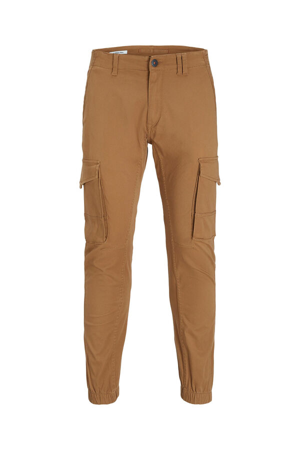 Jack & Jones Pantal&oacute;n cargo slim fit marr&oacute;n