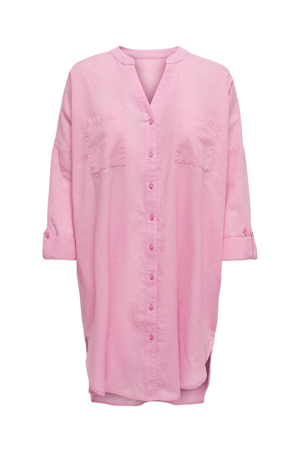Only Camisa flu&iacute;da rosa