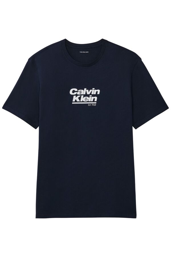 Calvin Klein T-shirt com estampado azul